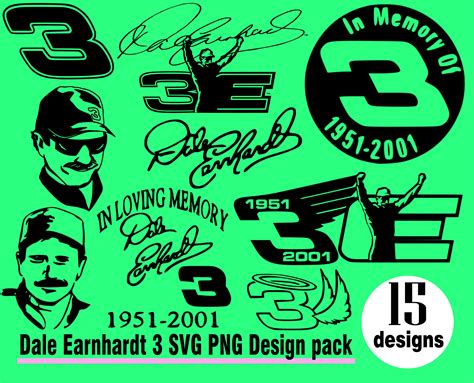 Dale Earnhardt SVG PNG Design pack Nascar Racing Corrida oval Muscle ...