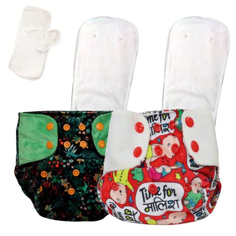 Buy Superbottoms Supersoft Free Size Cover Diapers + 2 Fleece Liners ...