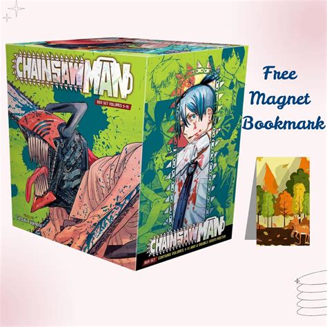 Chainsaw Man 1-11 Comic Book Set with Free Magnet Bookmark (One Piece ...