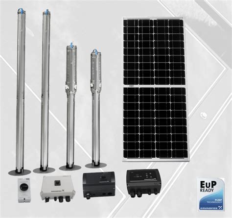 T4 Pumps 3" Grundfos SQF 2.5-2N 1 1/4 " Outlet Solar Borehole ...