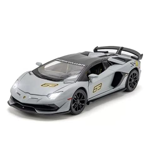 1:24 Lamborghini SVJ 63 Alloy Die-Cast Car Model – Light & Sound Effect ...