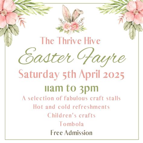 Easter Fayre, The Thrive Hive CIC, Hartlepool, 5 April 2025 | AllEvents