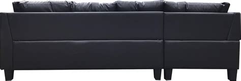 Buy JACH 105 L Shaped PU Faux Leather Sectional Sofa Couch for Living ...