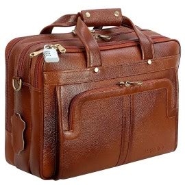 Hyatt Leather Accessories 16 Inch Full Grain Natural Leather Laptop ...