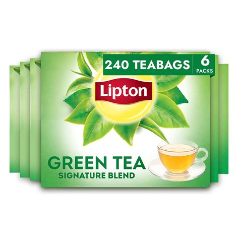Amazon.com : Lipton Signature Blend Green Tea Bags, Unsweetened Teabags ...