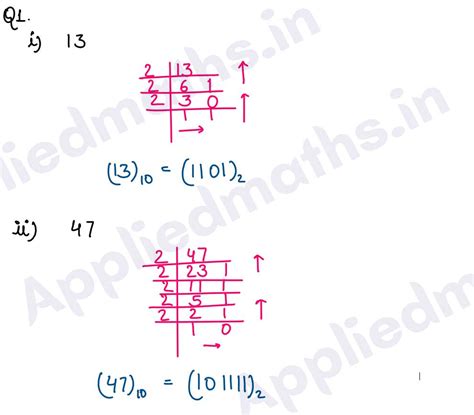 Applied Math Class 11 Binary Numbers 的图像结果