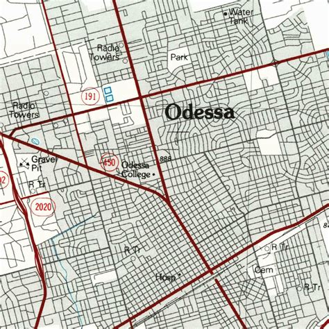 Odessa, TX (1986, 100000-Scale) Map by United States Geological Survey ...