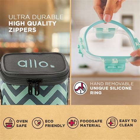310ml x 2 Allo FoodSafe Microwave Oven Safe Glass Lunch box – Allo Innoware