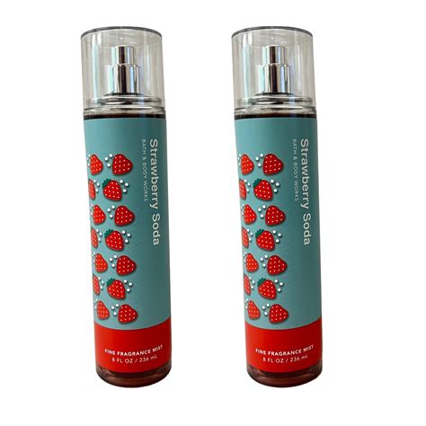 Bath & Body Works Strawberry Soda Mist 8 fl oz 2 Pack - Walmart.com
