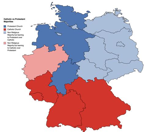 The Largest Religions in German Bundesländer - Maps on the Web