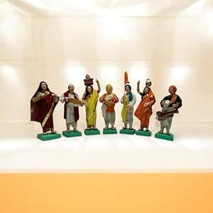 Haus Fabula Traditional Varkari Samprday Figurine Set 7 Piece ...
