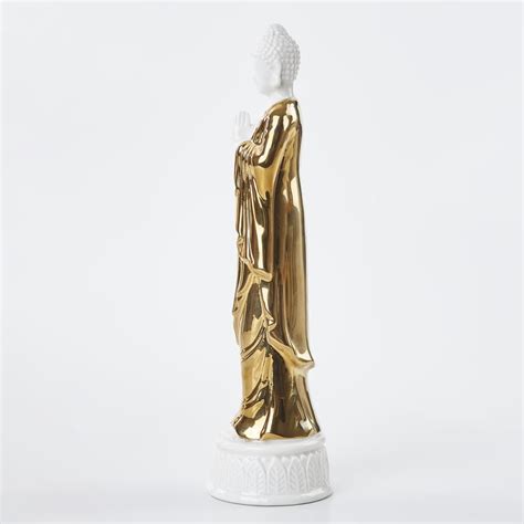 Buy Noor Ceramic Standing Buddha Figurine from Home Centre at just INR ...