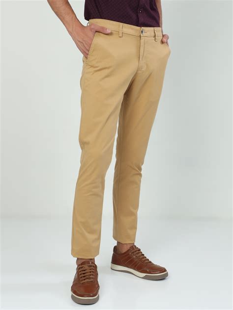 Classic Polo Men's Moderate Fit Cotton Trousers | TO2-52 C-KHA-MF-LY