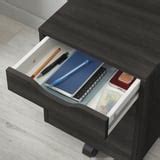 ALEX drawer unit on castors, black-brown/black, 36x50 cm (141/8x195/8 ...