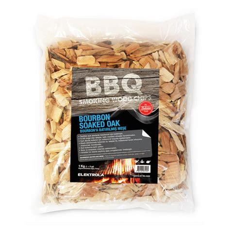 Elektrola BBQ Wood Chip Smoking Wood Chip, Bourbon Oak, 1 kg Price
