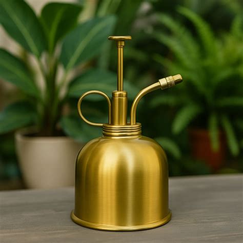 Luxury Brass Spray Bottle Ideal for Misting Indoor Plants and Terrariu ...