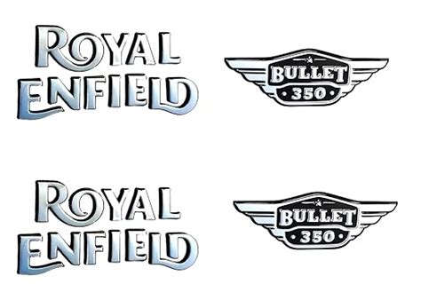 Royal Enfield Original Design Royal Enfield Bullet 350 Sticker - Set of ...