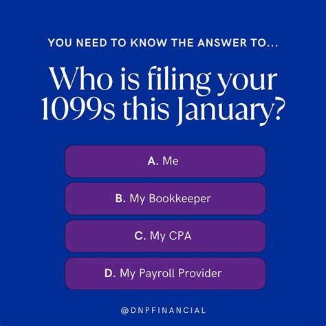 It's that time of year when you need to know WHO is going to be filing ...