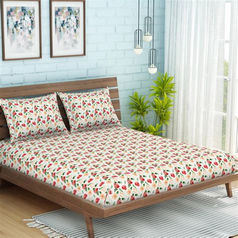 Buy SPACES Core Jubliance Printed 3-Pc. Double Bedsheet Set - 254 x 274 ...
