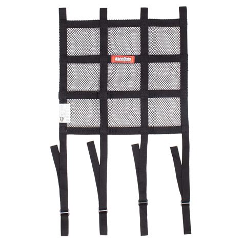 RaceQuip Race Car Window Net with Mounting Straps Hybrid Mesh and ...