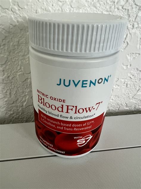 Juvenon BloodFlow-7 Blood Circulation Supplement 90 Capsules Sealed Exp ...