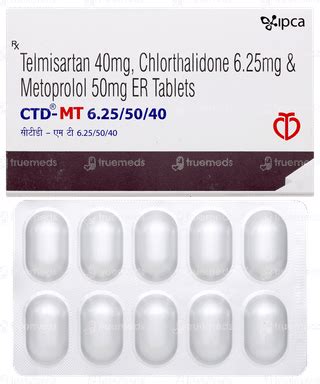 Ctd Mt 6255040 Mg Tablet Er 10 - Uses, Side Effects, Dosage, Price ...
