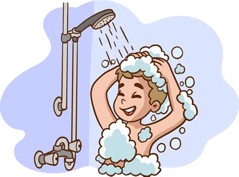 Taking A Shower Clipart at Jennifer Dermody blog
