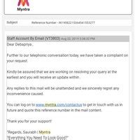 Myntra.com — product undelivered, but myntra.com claims order was delivered