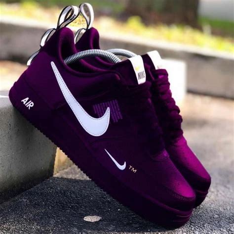 Custom Air Force 1 Purple White | Nike shoes women fashion, Nike shoes ...