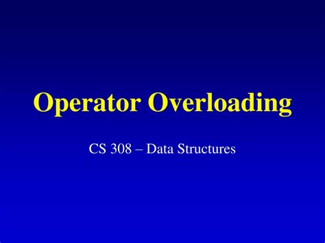 Image result for Operator Overloading in Visual Presentation