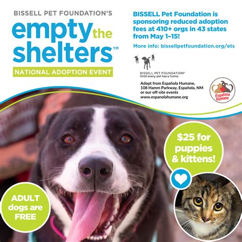 Espanola Humane Partners with BISSELL Foundation for “Empty the ...