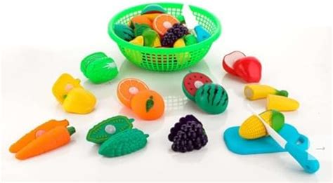 Buy Fratelli Play Food Realistic Sliceable Fruits & Vegetables with ...