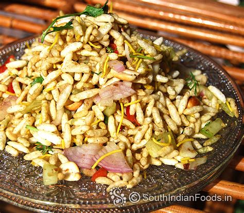 Jhal muri | Masala Puffed rice-How to make-Step by step photos & Video