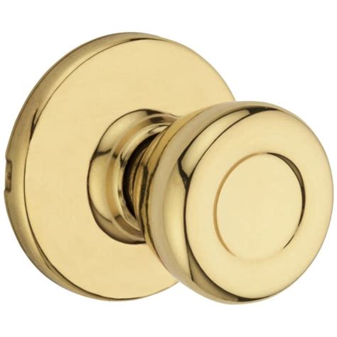 Kwikset Tylo 200 Polished Brass Interior Hall/Closet Passage Door Knob ...