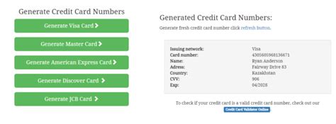 Credit Card Number Generator 的图像结果