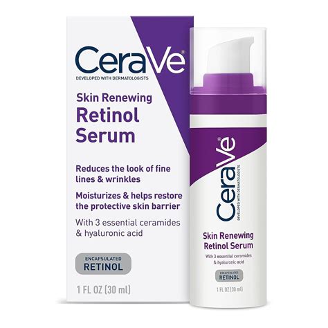 CeraVe, Skin Renewing Retinol Serum, 1 fl oz (30 ml) (CVE-53731 ...