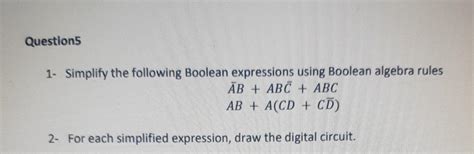 Image result for Simplify Using Boolean Algebra ABC ABC ABC ABC