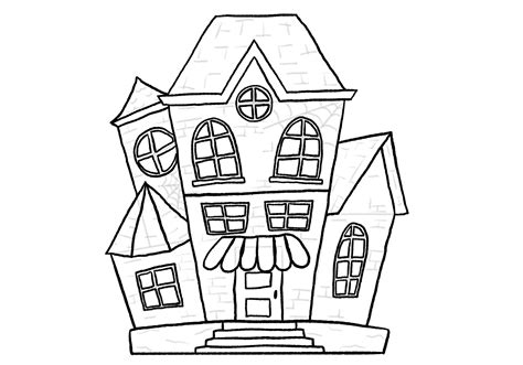 Haunted House Drawing Ideas