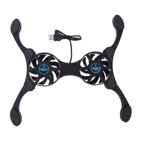 USB Laptop Cooling Pad Notebook Cooler Pad Laptop Double Fan Foldable ...