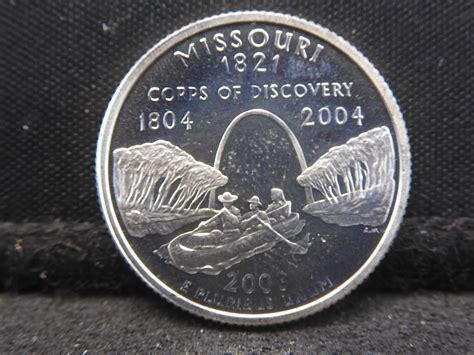 At Auction: 2002-S Statehood Missouri Proof Silver Quarter