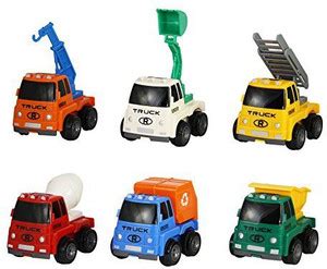 Generic Construction Truck Toys Friction Powered Vehicles Set of 6 ...
