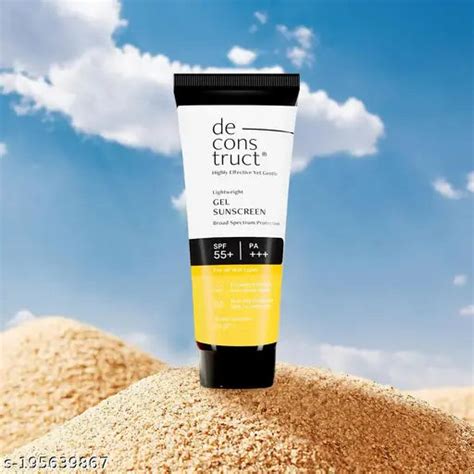 Deconstruct Lightweight Gel Sunscreen- SPF 55+ | PA+++ (50 gm) – Springkart