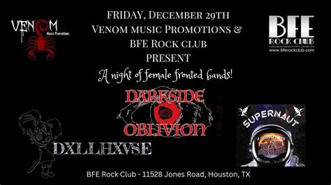 A Night Of Female Fronted Bands, BFE Rock Club, Jersey Village, 29 ...