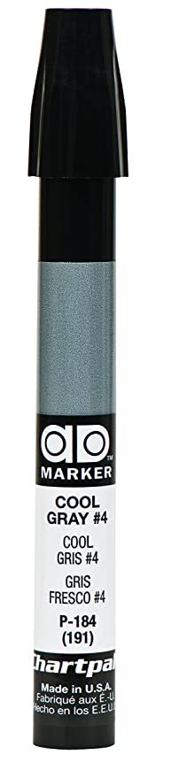 The Original Chartpak AD Marker, Tri-Nib, Cool Gray 4, 1 Each (P184 ...