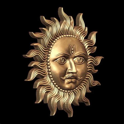 Buy Surya Dev 3D Model - Divine Sun God Sculpture