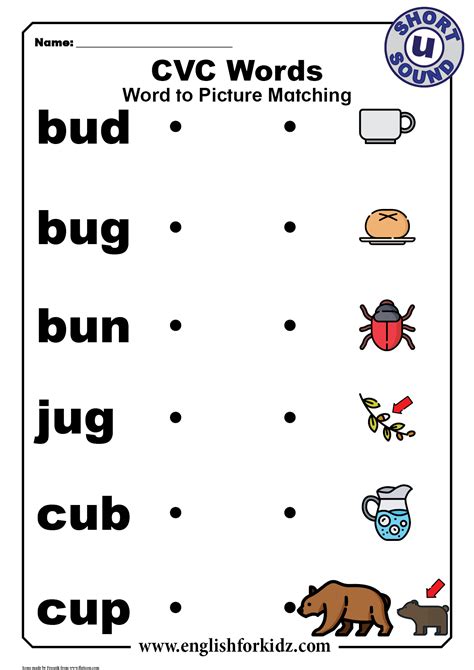 Cvc Words With Short U Worksheets at Scott Stinson blog