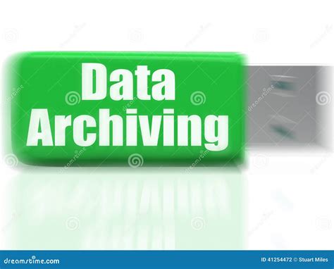 Data Archiving USB Drive Shows Files Organization and Transfer Stock ...