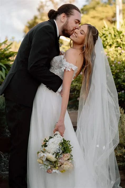 Kismet | 7573 | Stella York | Boho Gown with Lace Bodice & Sleeves – White Lily Couture