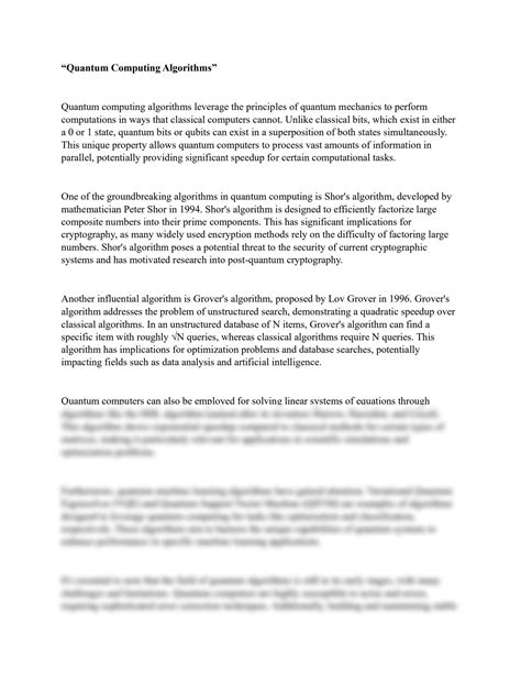 Quantum Computer Algorithms 的图像结果