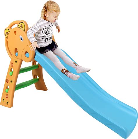 Webby Foldable Orange and Blue Garden Slide Toy for Kids : Amazon.in ...